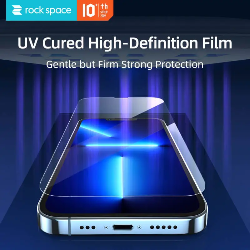 Protector de pantalla de curado UV (película curada)