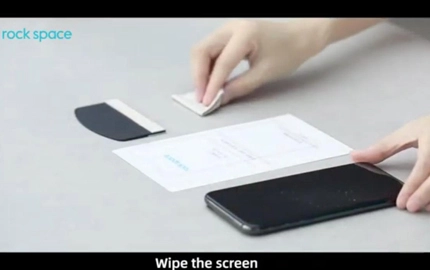 Cómo instalar película mate flexible Rock Space