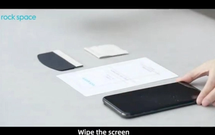 Cómo instalar película mate flexible Rock Space