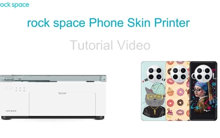 Cómo utilizar una impresora de piel de teléfono Rock Space