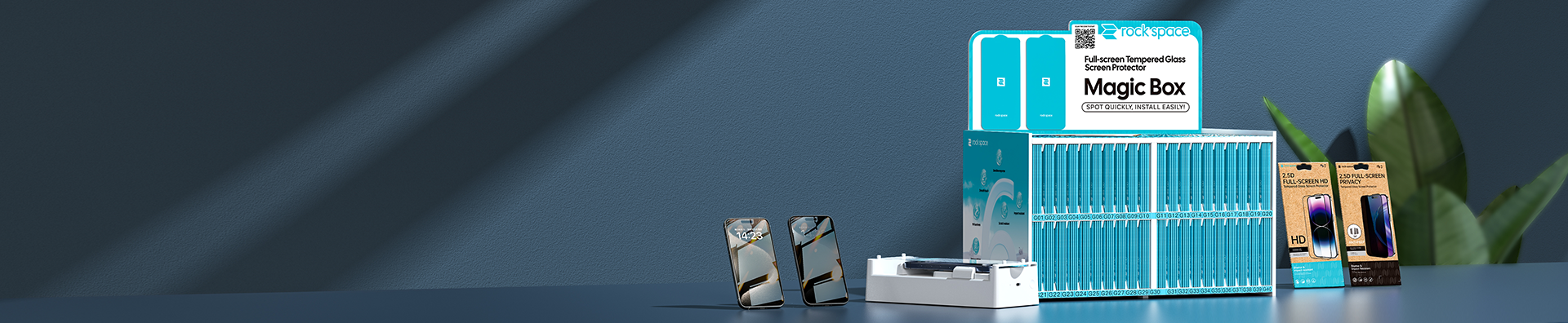 Protector de pantalla de vidrio templado para espacio de roca